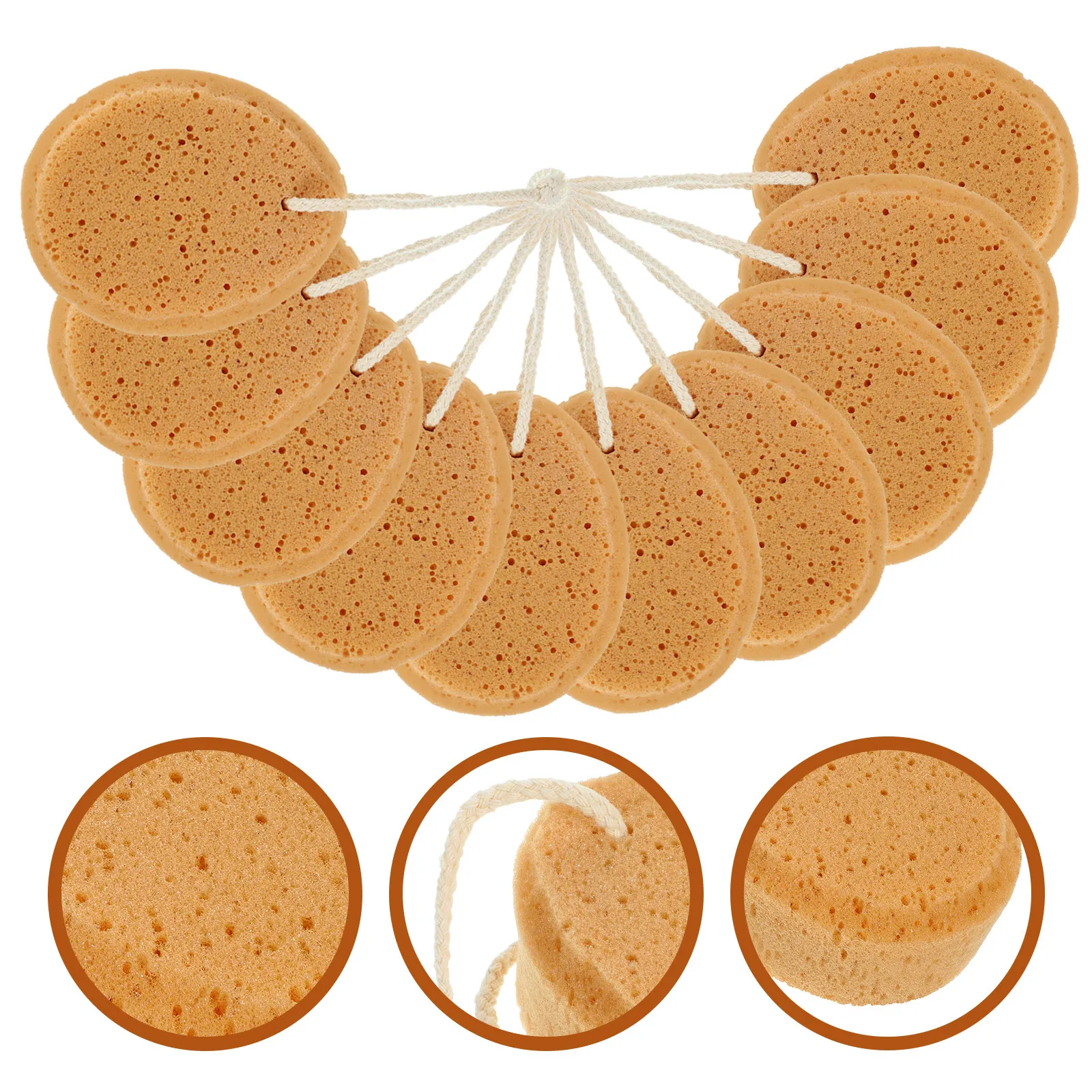 

10Pcs Baby Bath Sponge Honeycomb Shower Exfoliator Natural Soft Body Scrubber for Kids Adults Baby Bath Sponge