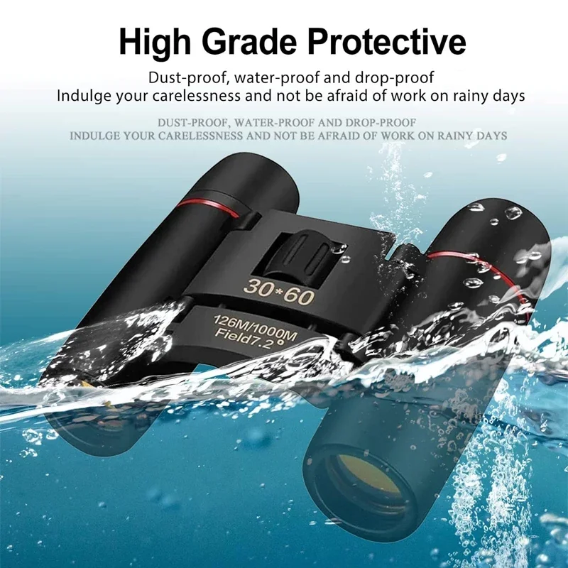 

Travel Outdoor Camping Telescope Folding Zoom Hunting Range Portable Sports Long HD Vision for Binoculars Mini