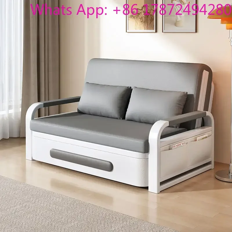 Multifunctional Retractable Folding Sofa Bed, Dual-Use Furniture for Modern Apartment
