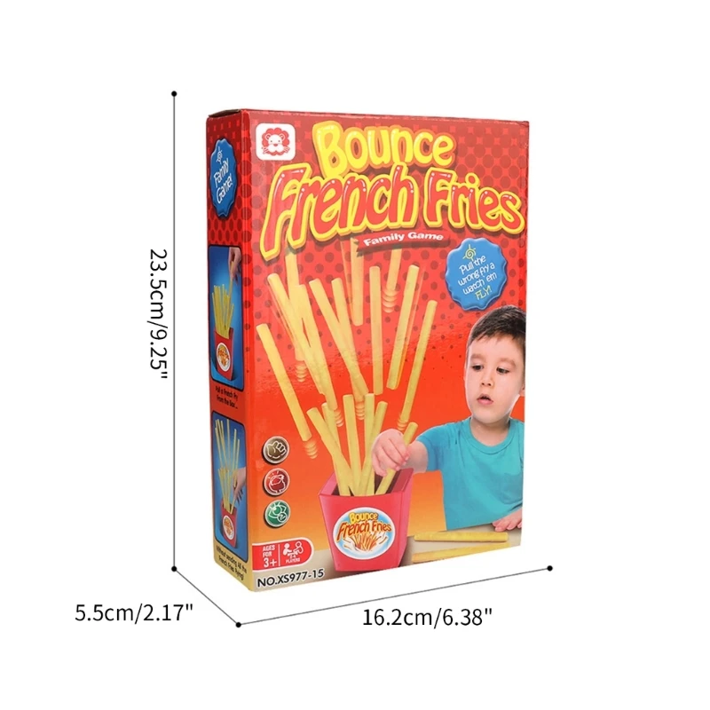 Tricky Board Game for Family Game Night Bounce French Fries Potato Chips Toy