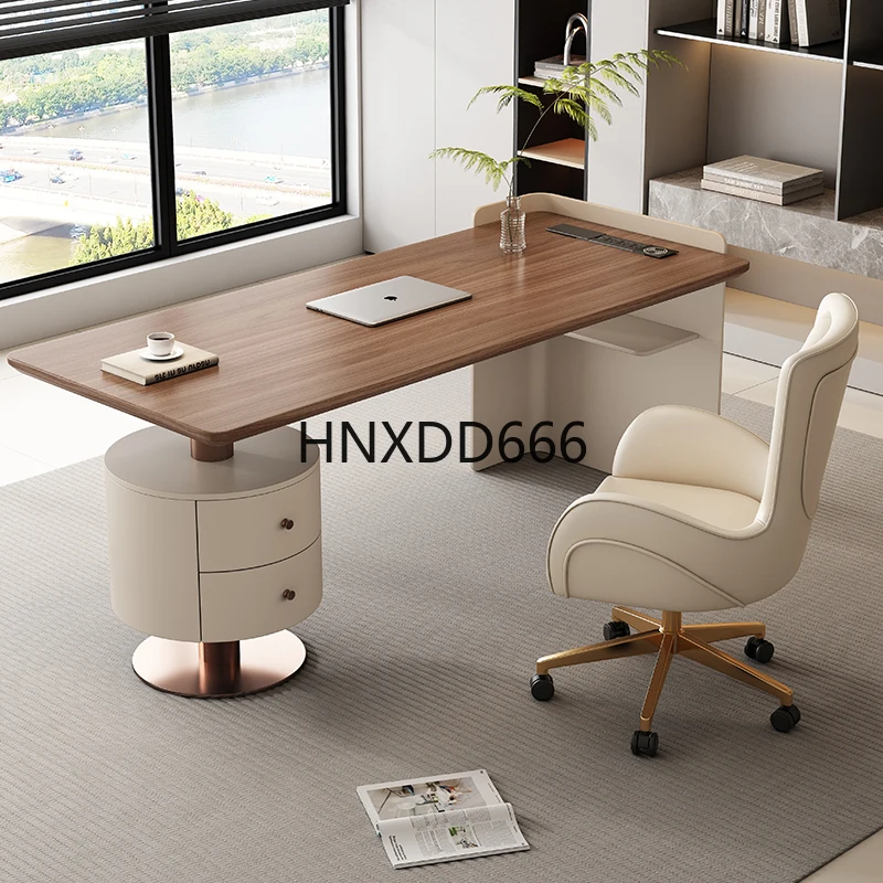 مكتب مكتب من الخشب الصلب مكتب كتابة للدراسة المنزلية #1