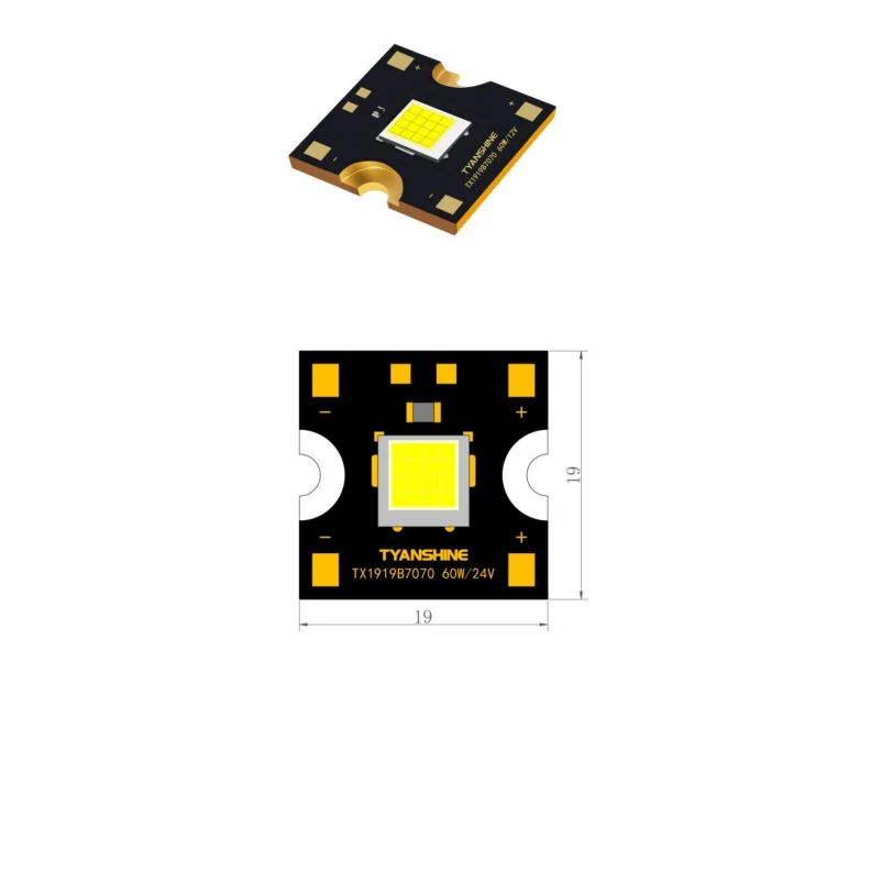 Super Brighter LED Chip 60W White High Luminous DC 12V Lamp Beads For Moving Head Spot Light