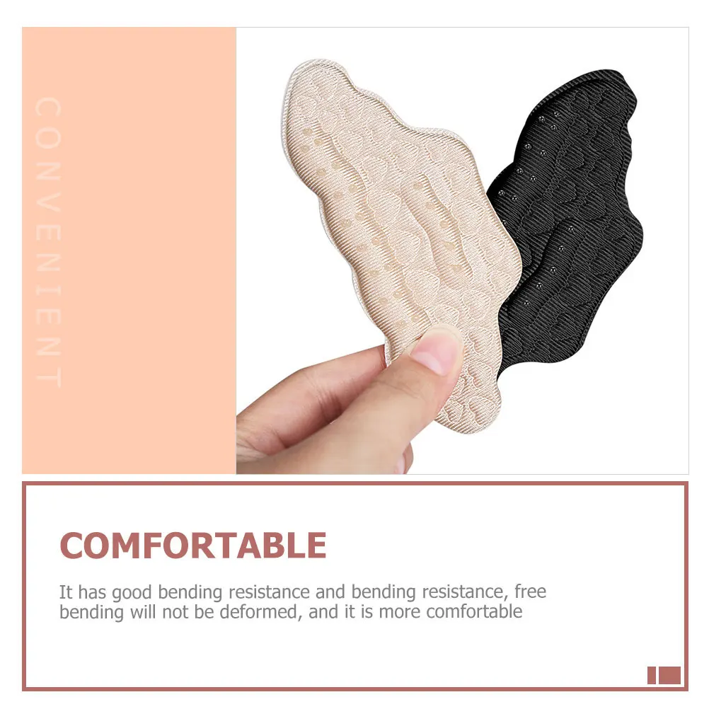 

6 Pcs Lightweight Heel Pads AntiSlip Cushions Breathable Liners For All Types Of Shoes Foot Care Essentials