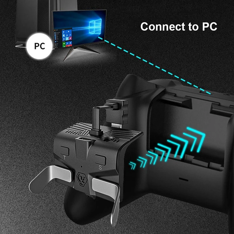 Controlador de jogo multifuncional Trigger, botão traseiro, botões estendidos do gamepad, Strike Pack para alça