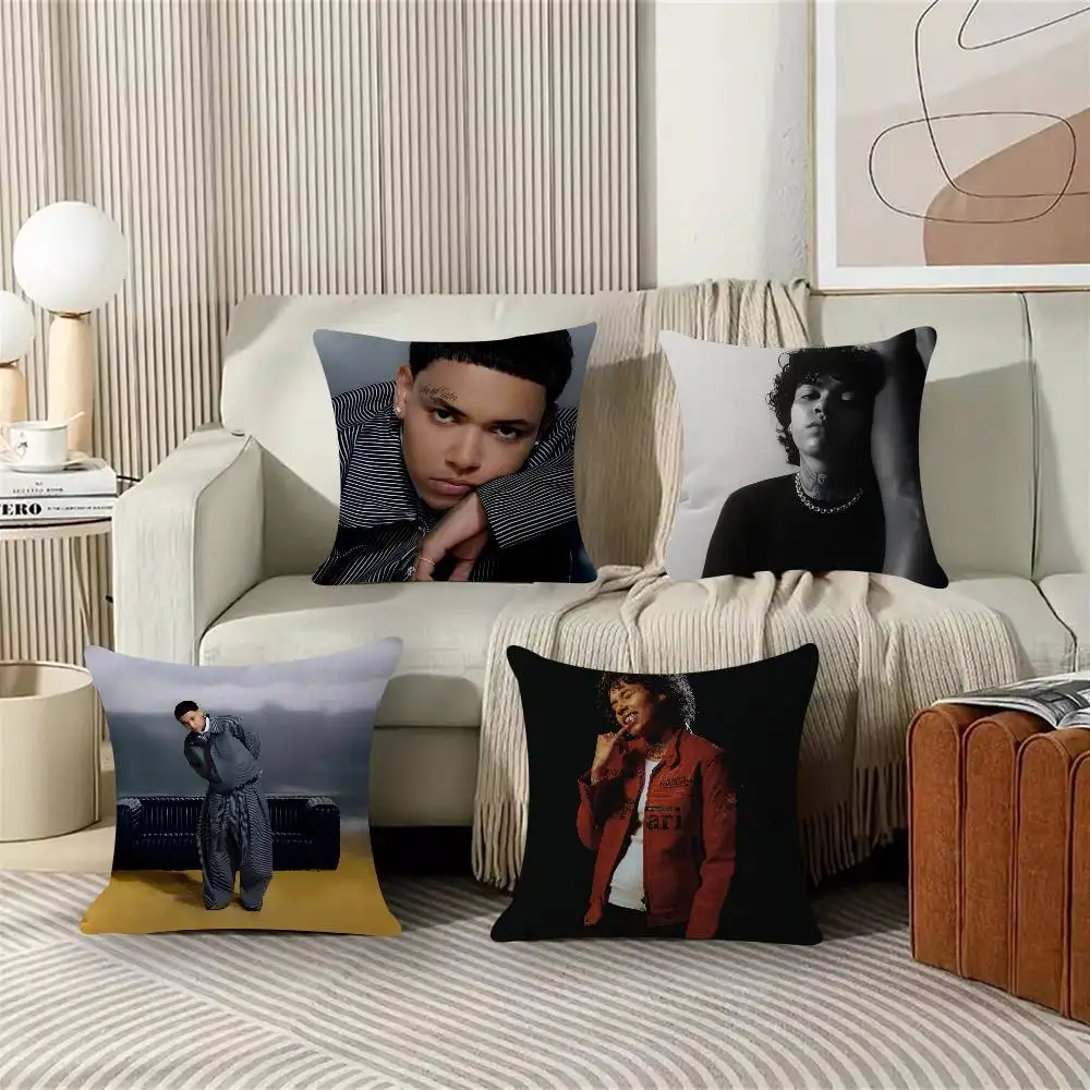 Rapper K-kwn Famous Cool Pillow Gift Home Office Decoration Bedroom Sofa Car Cushion Cover Case 45x45