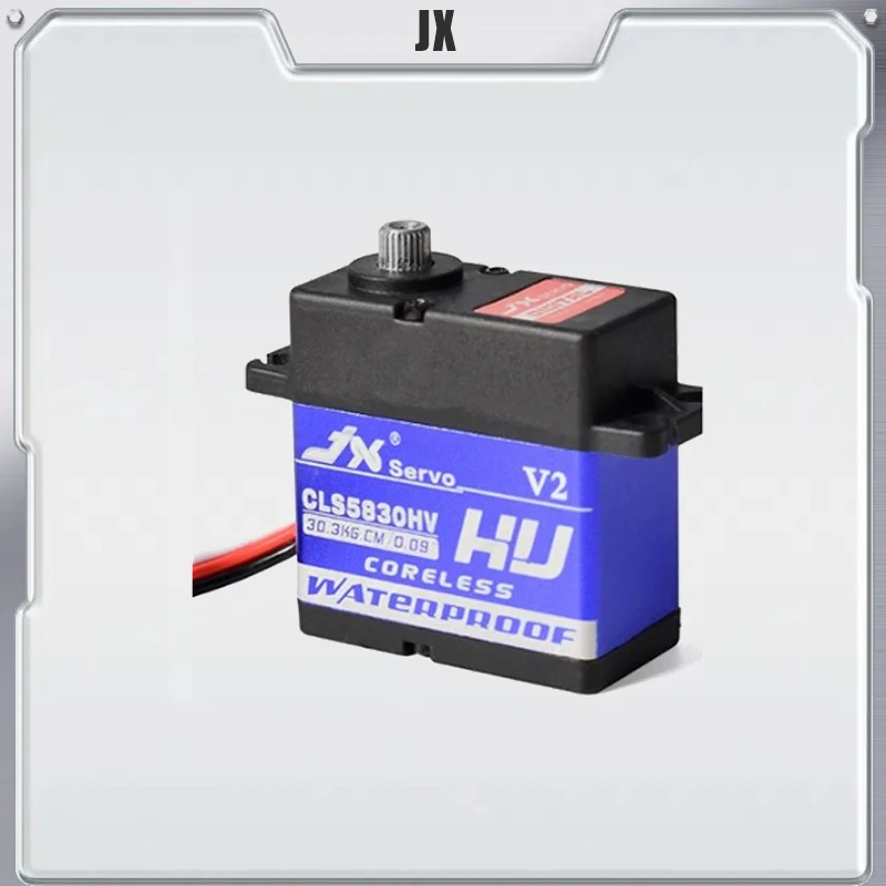 JX CLS5830HV 30KG 6-8.4V เซอร์โวมอเตอร์ดิจิตอลกันน้ำ แรงดันสูง พร้อมเกียร์โลหะ สำหรับรถบังคับวิทยุ RedCat HPI Baja 1/10 และ 1/8 อุปกรณ์เสริมรถครอว์เลอร์