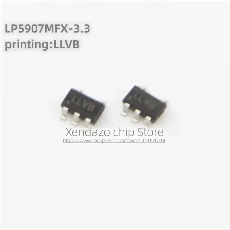10pcs/lot LP5907MFX-3.3/NOPB LP5907MFX-3.3 Silk screen printing LLVB SOT23-5 package Linear voltage regulator chip