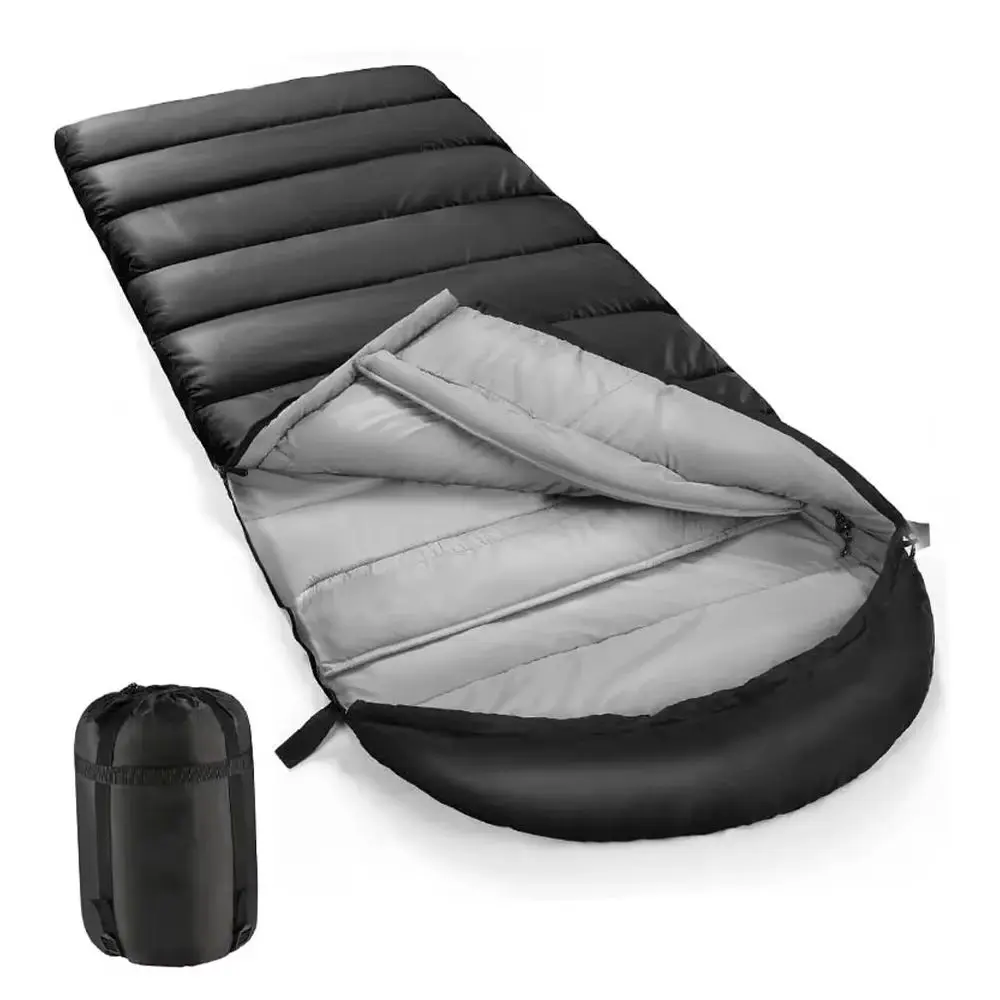 

Outdoor down sleeping bag 210cm*80cm single person thick and warm camping sleeping bag -10°C to 20°C can be spliced sleeping bag