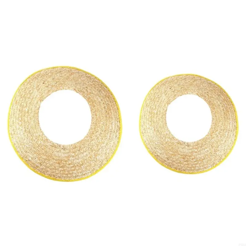 

P88A Practical Sun Shield for Construction Safety Helmets Breathable Straw Sun Shield