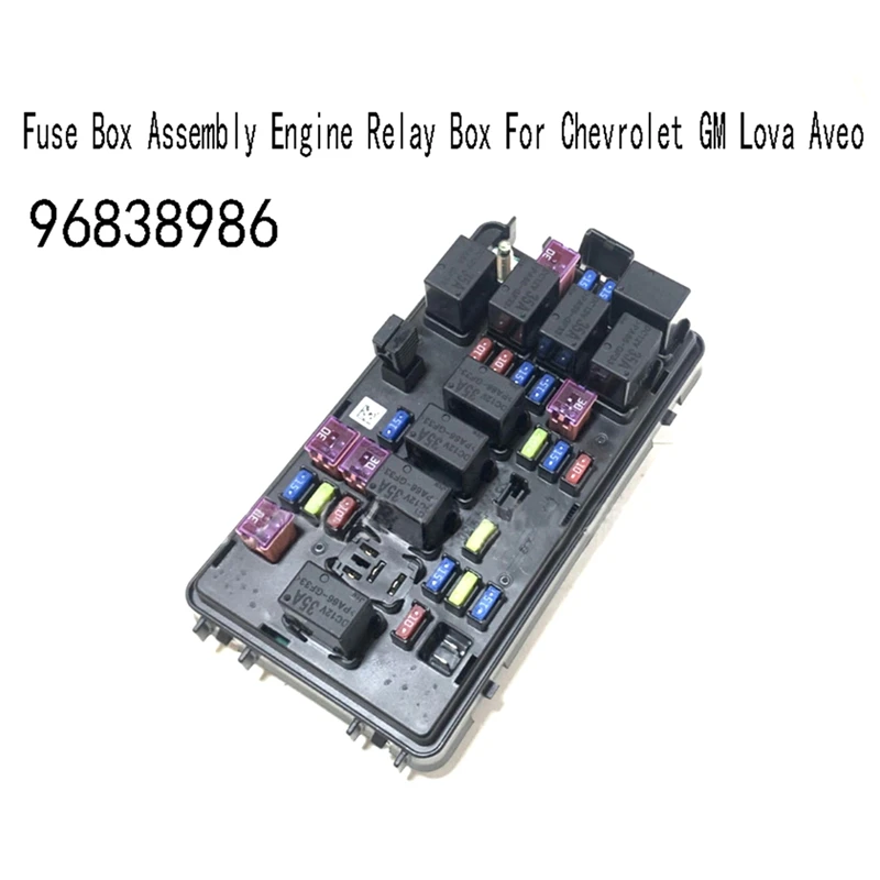 

96838986 New Fuse Box Assembly Engine Relay Box For Chevrolet GM Lova Aveo Fuse Box Module