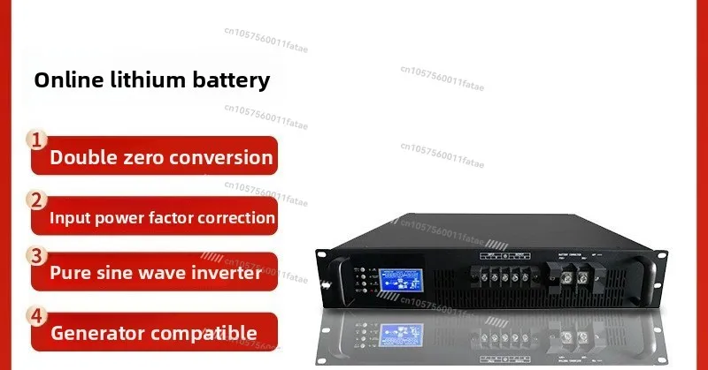 Online UPS Uninterruptible Power Supply Lithium Battery 48V Pure Sine Wave 6KVA Computer Room System 3KVA Server