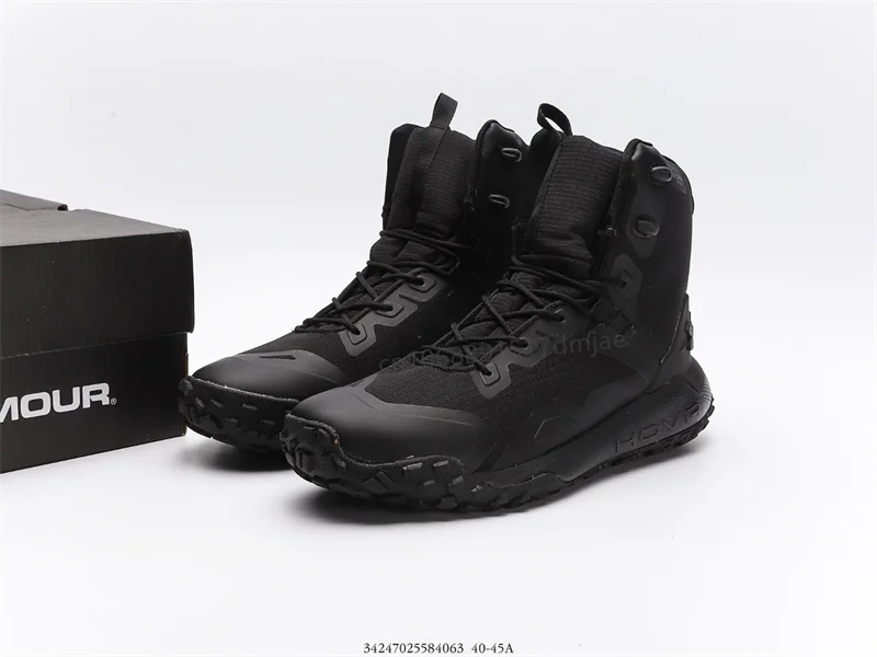 UNDER ARMOUR-zapatos de entrenamiento para hombre, botas tácticas impermeables con cabeza de toro, UA Project, Rock Johnson HOVR Dawn, Invierno