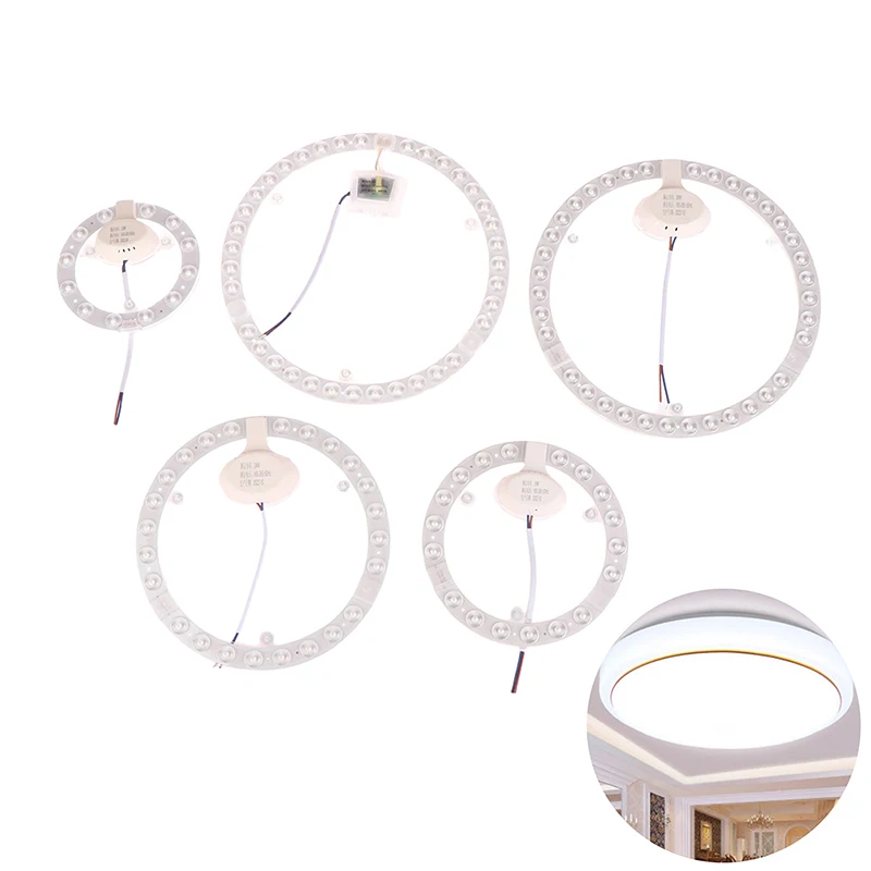 1PC LED Ring PANEL Circle Light 12W 18W 24W 36W Ceiling board Fixtures lamp board blubs Round Replacement Board