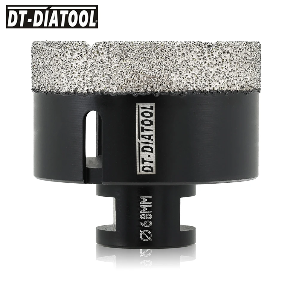 DT-DIATOOL Drill Bit M14 Porcelain Tile Crowns for Tile Granite Marble 1pc Collet, Crown Porcelain Hole Saw