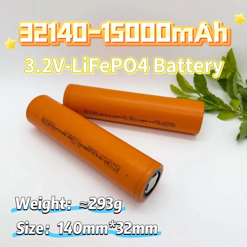

Roza cinnie-3.2V 32140 15Ah LiFePO4 Battery Cell - DIY 4S/8S 12V/24V/36V Deep Cycle for EV,Camping,Inverter,Solar-High Discharge