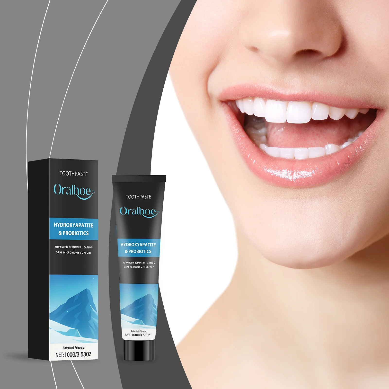 

Hydroxyapatite Toothpaste Cleaning Whitening Stain Removal Relieve Tooth Sensitivity Lactic Acid Bacteria Brightening Toothpaste