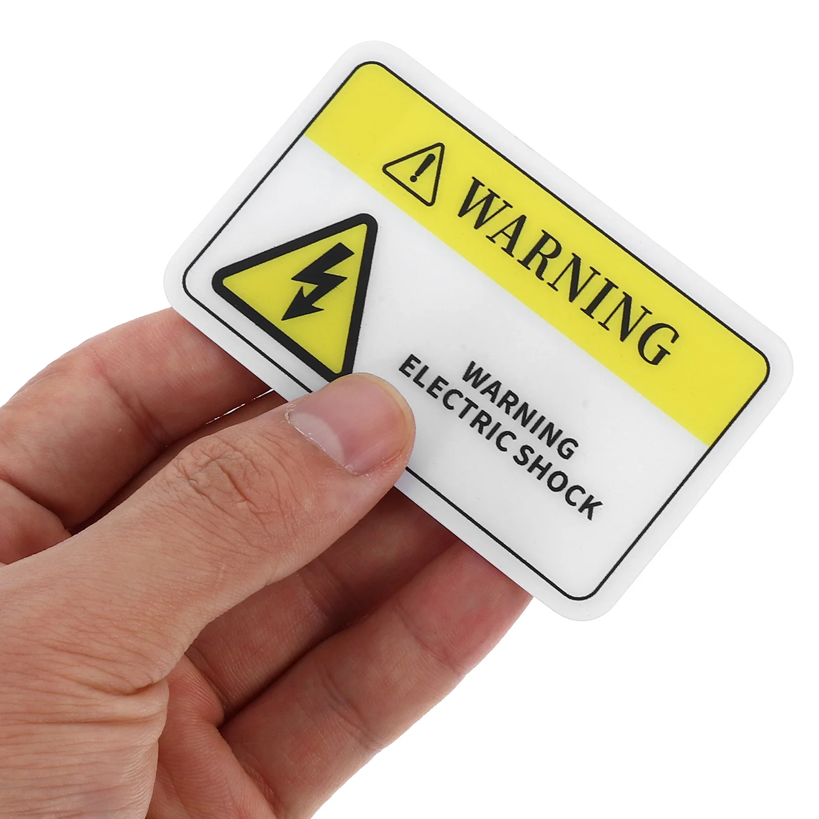 10pcs Safety Stickers PVC Electric Shocks Decals Danger Signs Voltage Tools Electric Shocks Decals Parts