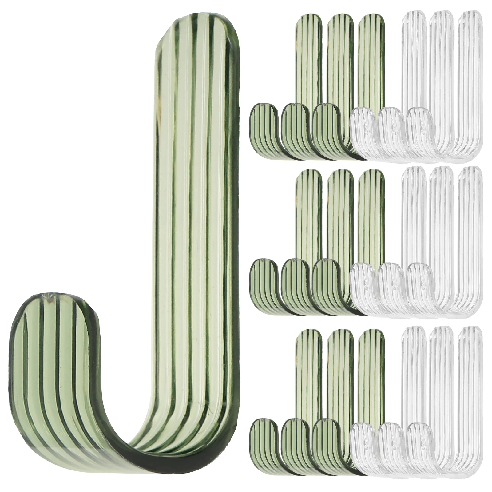 

40pcs Adhesive Hooks Bathroom Towel Hanger Disc Plate Wall Coat Plastic Clear Green White Storage Home Kitchen Bedroom Strong