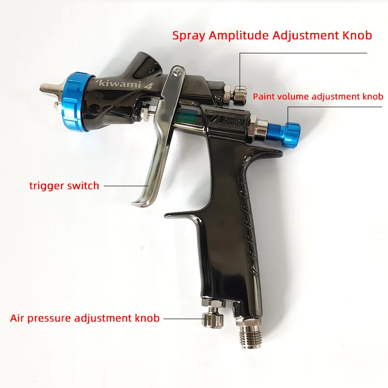 Original Authentic Japanese Iwata S2 Pot Spray Gun ANEST Low Pressure Topcoat Paint Varnish High Atomization Spray Gun