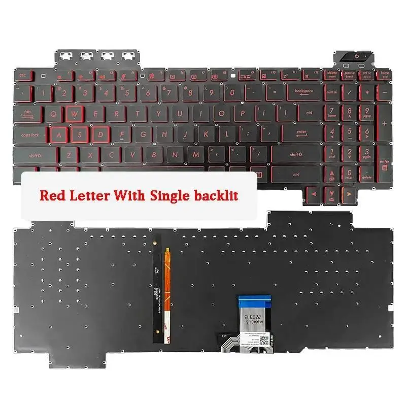 

New Laptop Keyboard Compatible for FX95 FX95G FX95D FX705 GL504 FX505G (=)