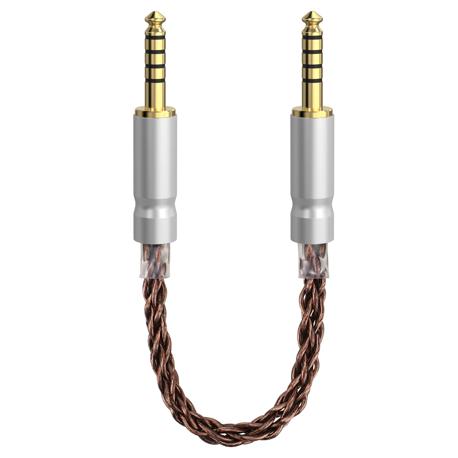 Geekria 8 Strands 6N OCC Balanced Cable, 5 Pole 4.4mm Male to 4.4mm Male, Compatible with iFi DAC, Amplifier, Music Player (18cm