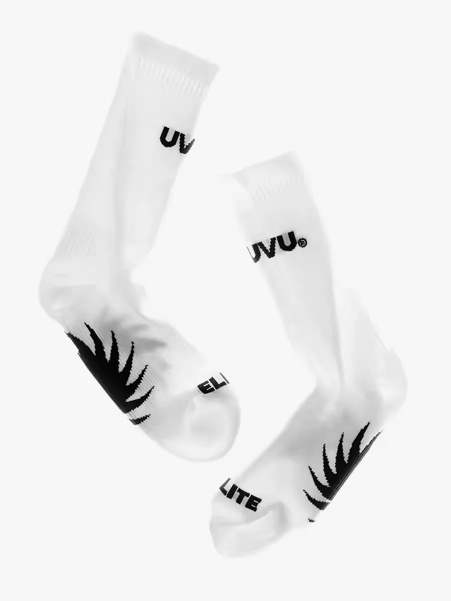 Breathable Running Socks Long Tube Socks Sweat Absorbent Letter Logo Sports Socks for Marathon Training All Weather Wear
