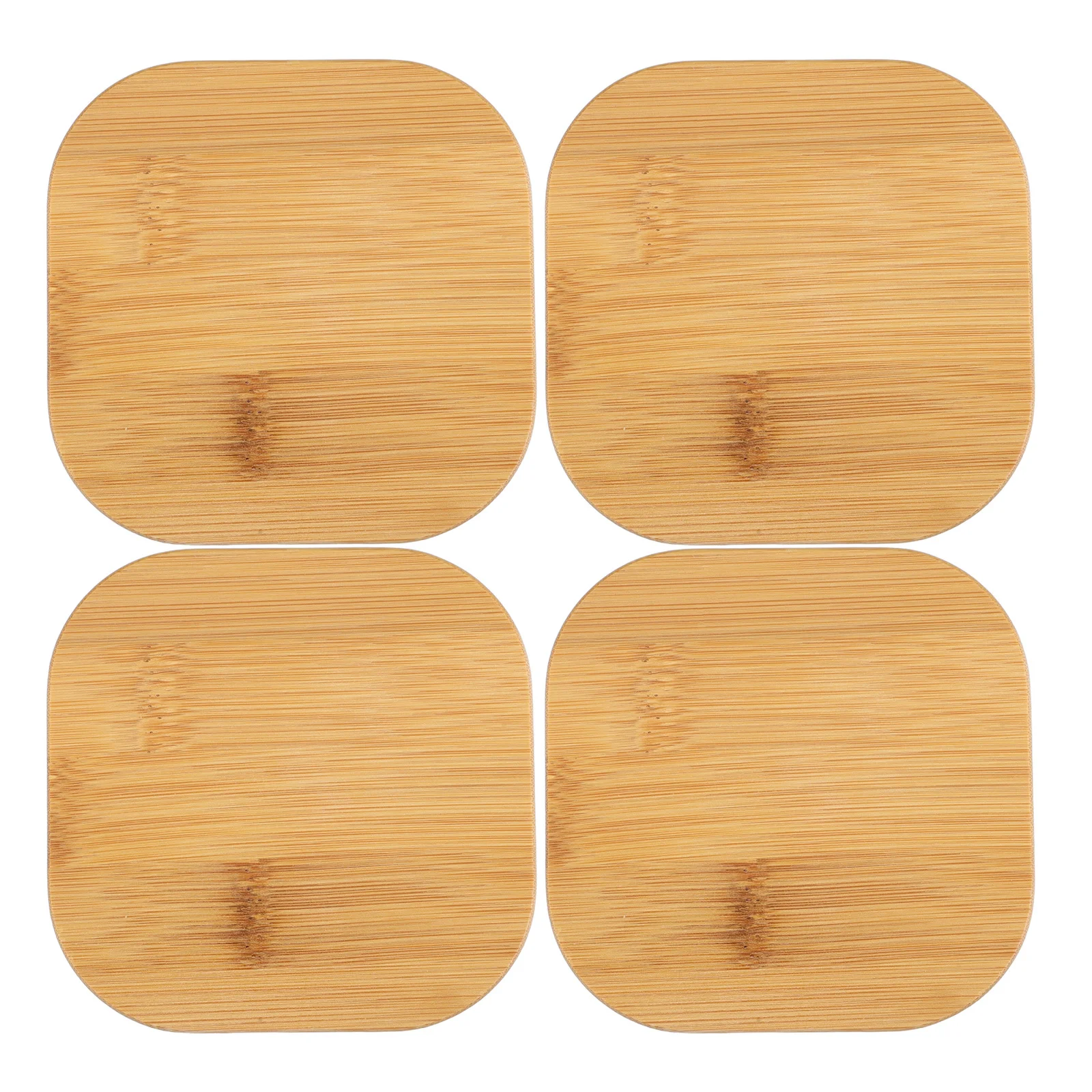 

4pcs Glass Sealing Jar Lids Airtight Bamboo Silicone Lids For Square Glass Containers Kitchen Storage Tea Coffee Sugar Canning