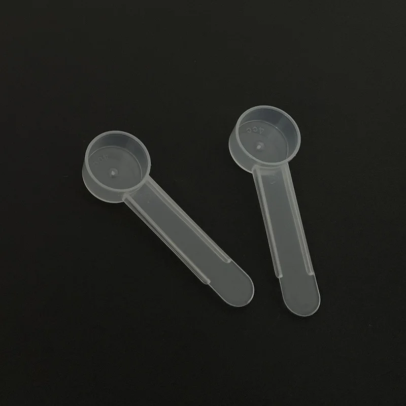 2g 4ml Micro Lab Plastic Scoop 2 gram 4cc PP Measuring Spoon For Powder Liquid - 100pcs/Lot Free Shipping