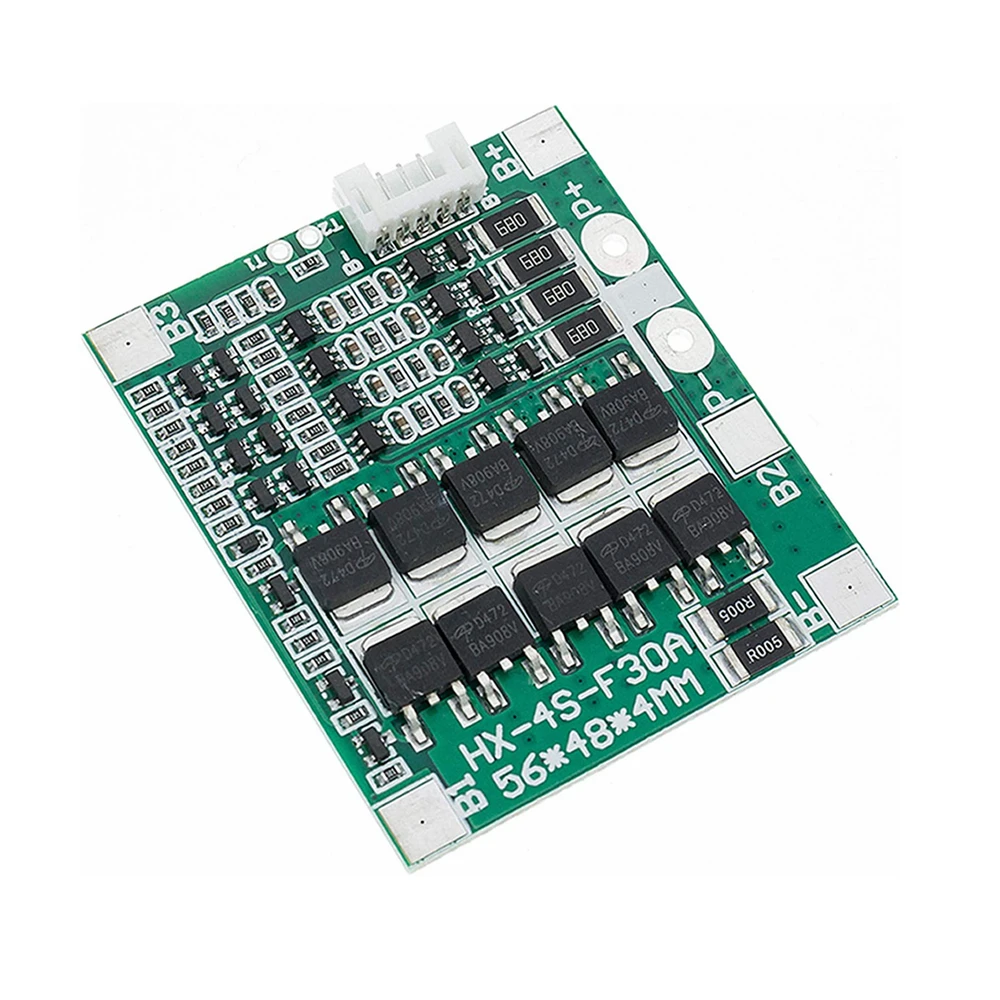 4S 30A 14.8V Li-ion Lithium 18650 Battery BMS Packs PCB Protection Board Balance Integrated Circuits Protection Board