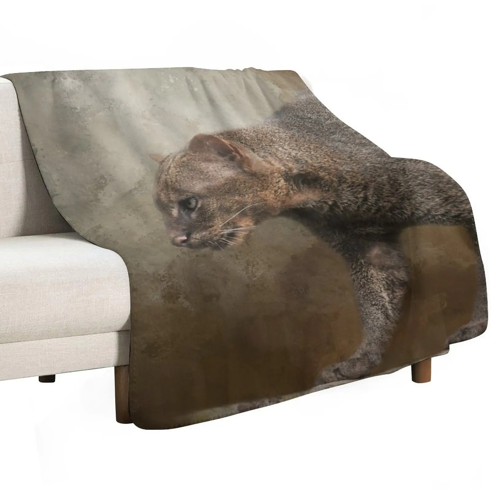Jaguarundi Cat One Throw Blanket Decorative Throw Personalized Gift manga halloween warm for winter Thermals For Travel Blankets