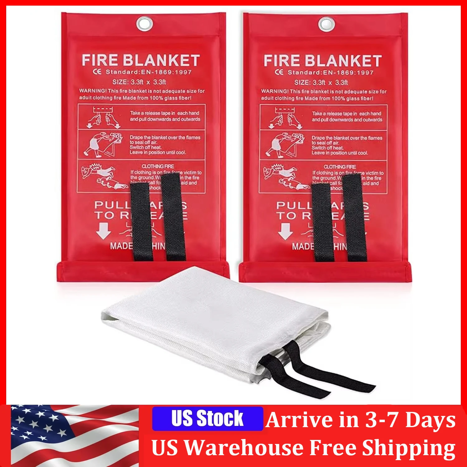 1M*1M Fire Blanket,…