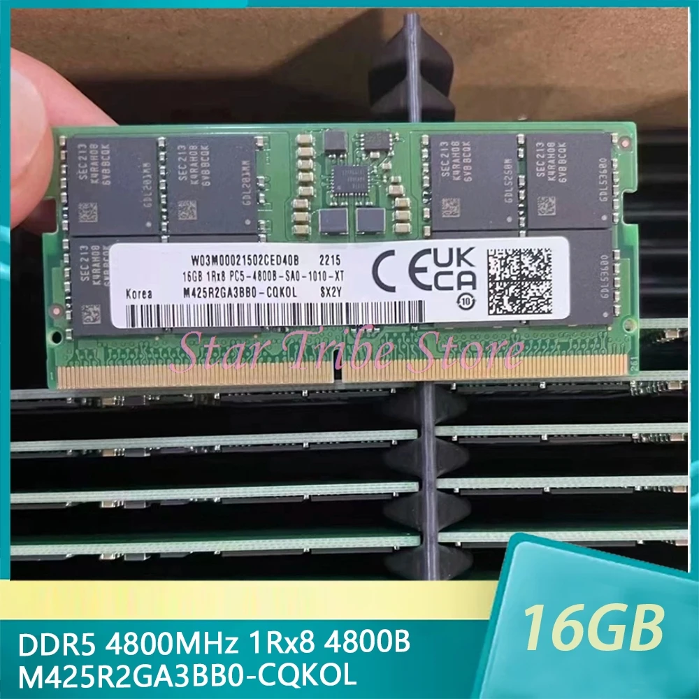 

16GB DDR5 4800MHz 1Rx8 4800B M425R2GA3BB0-CQKOL M425R2GA3BB0-CQK Laptop RAM For Samsung Notebook Memory