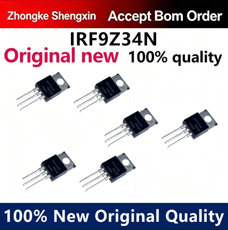 （5pcs）Newly imported original IRF9Z34N TO-220 IRF9Z34NPBF voltage regulator MOS field-effect transistor