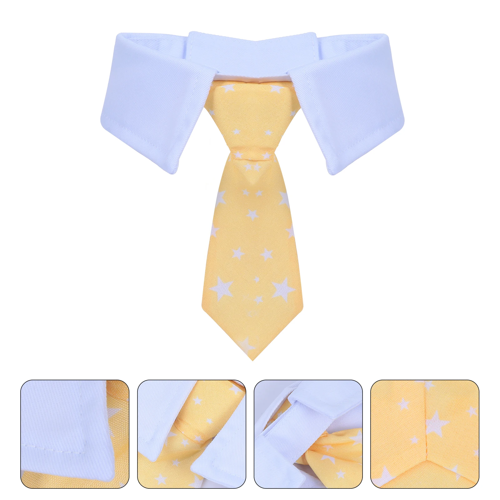 

Pet Dog Tie Bow Collar Necktie Polyester Cotton Puppy Grooming Costume Star Pattern Fashion Photo Prop Pet Accessory Dog