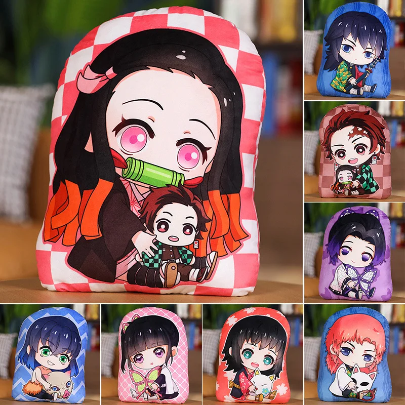 Demon Slayer Anime Character Pendant Anime Periphery Cute Cartoon Pillow Room Decoration Festival Gift Children'S Gift