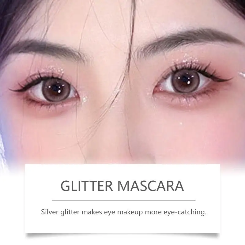 Glitter Mascara Sliver Sequins Eyelashes Quick Dry Lasting Waterproof Curling Thick Shiny Eyelash
