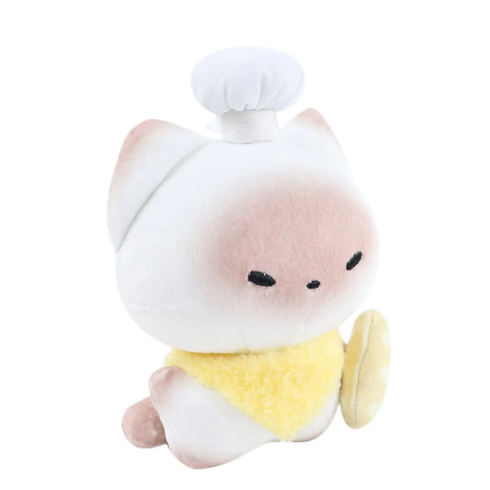 Toast Super Cute JxChef Cat Butter pour femmes et filles, porte-clés en peluche créatif, pendentif de voiture, décoration de sac à dos exquise, cadeaux