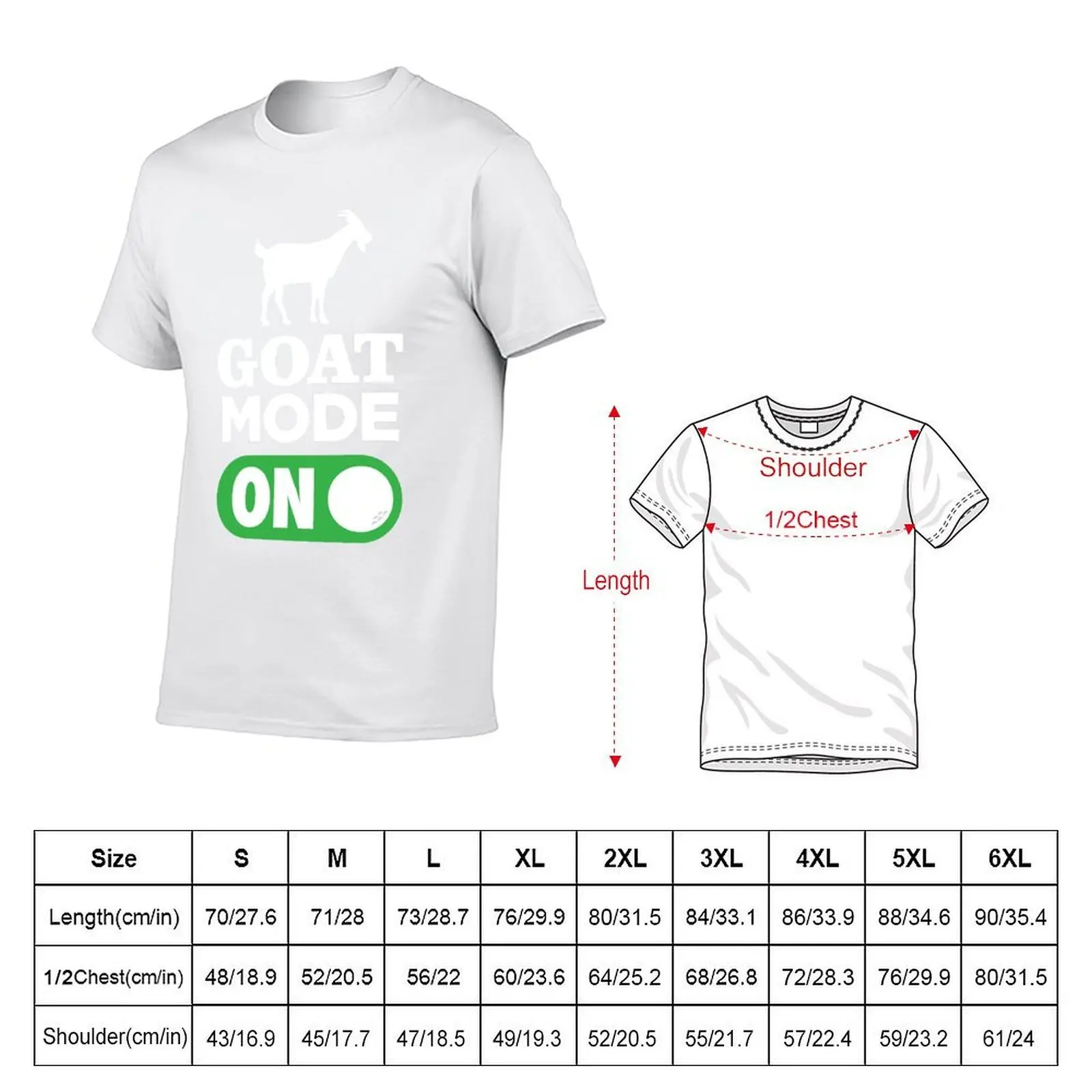 GOAT MODE ON | TIGER |FUNNY GOLFER GIFT IDEAS T-Shirt t shirt man casual cotton tshirt 100% T-Shirt