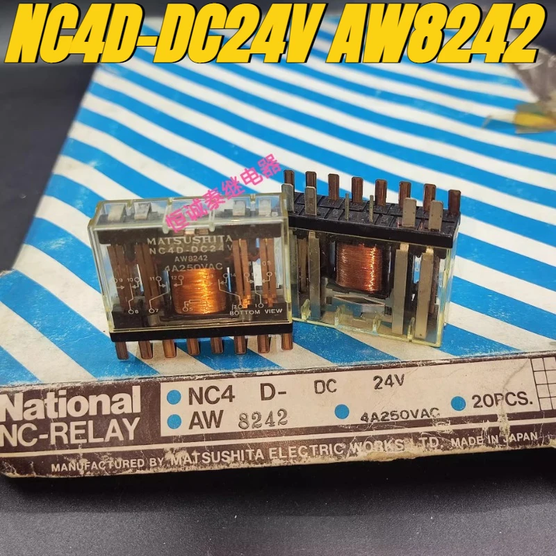 

（Brand New Original）1pcs/lot 100% original genuine relay:NC4D-DC24V AW8242 14pins