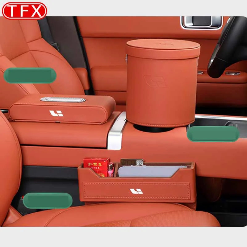 For Lixiang Li L9 L8 L7 Car Styling Garbage Can Storage Bucket Storage Box Interior Decorations Change Auto Modified Accessories 6