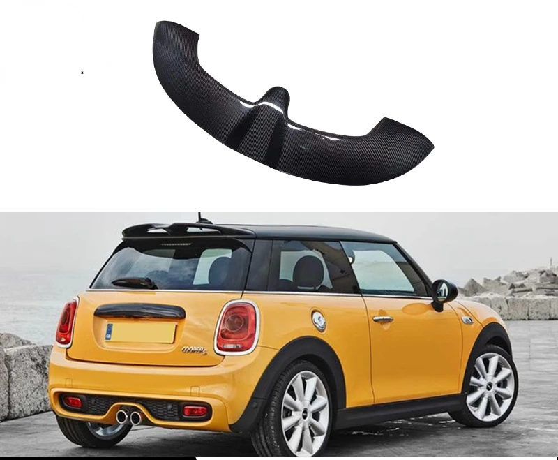 Suitable For BMW Mini F55 F56 Carbon Fiber Tail JCW Top Wing Fixed Wind Wing Modified Auto Parts