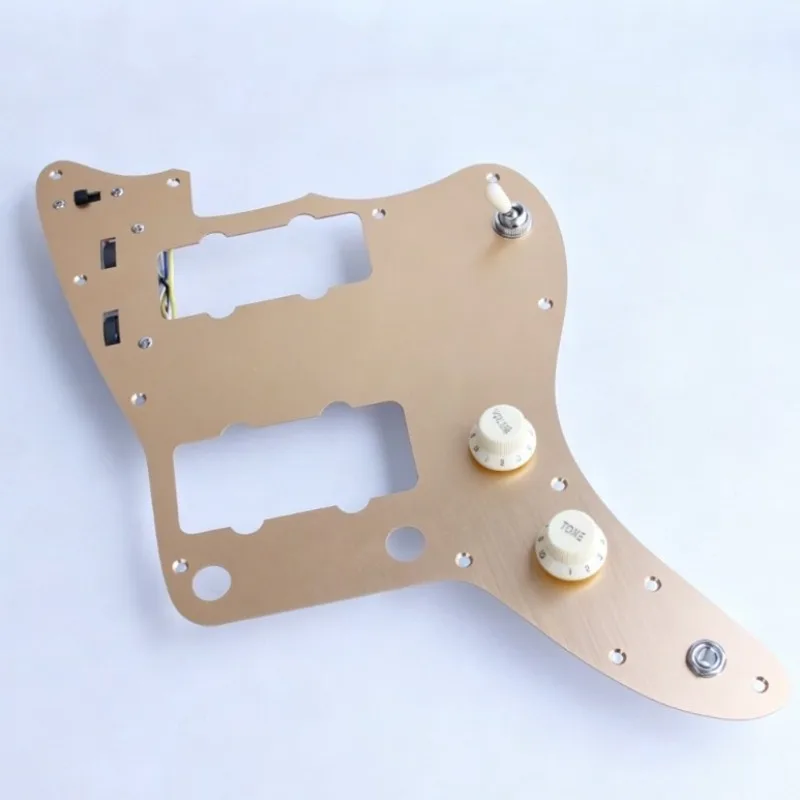 JM Electric Guitar Pickguard Scratch Plate, Modern Aluminum Alloy Protective Cover, Replacement Parts for Jazz Guitar Pickup