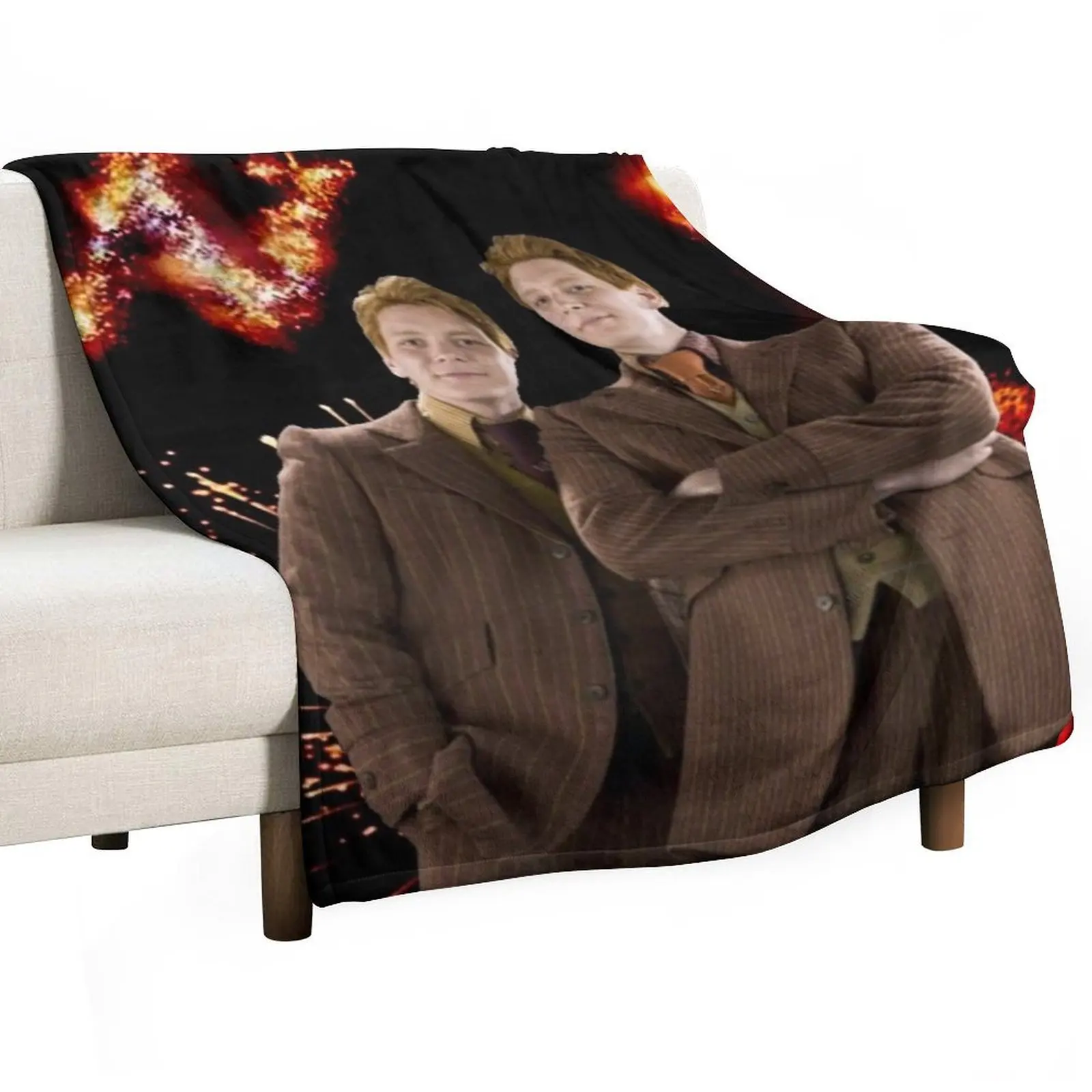 

Fred and George Weasley Throw Blanket Decorative Beds Travel for winter Luxury Thicken Blankets