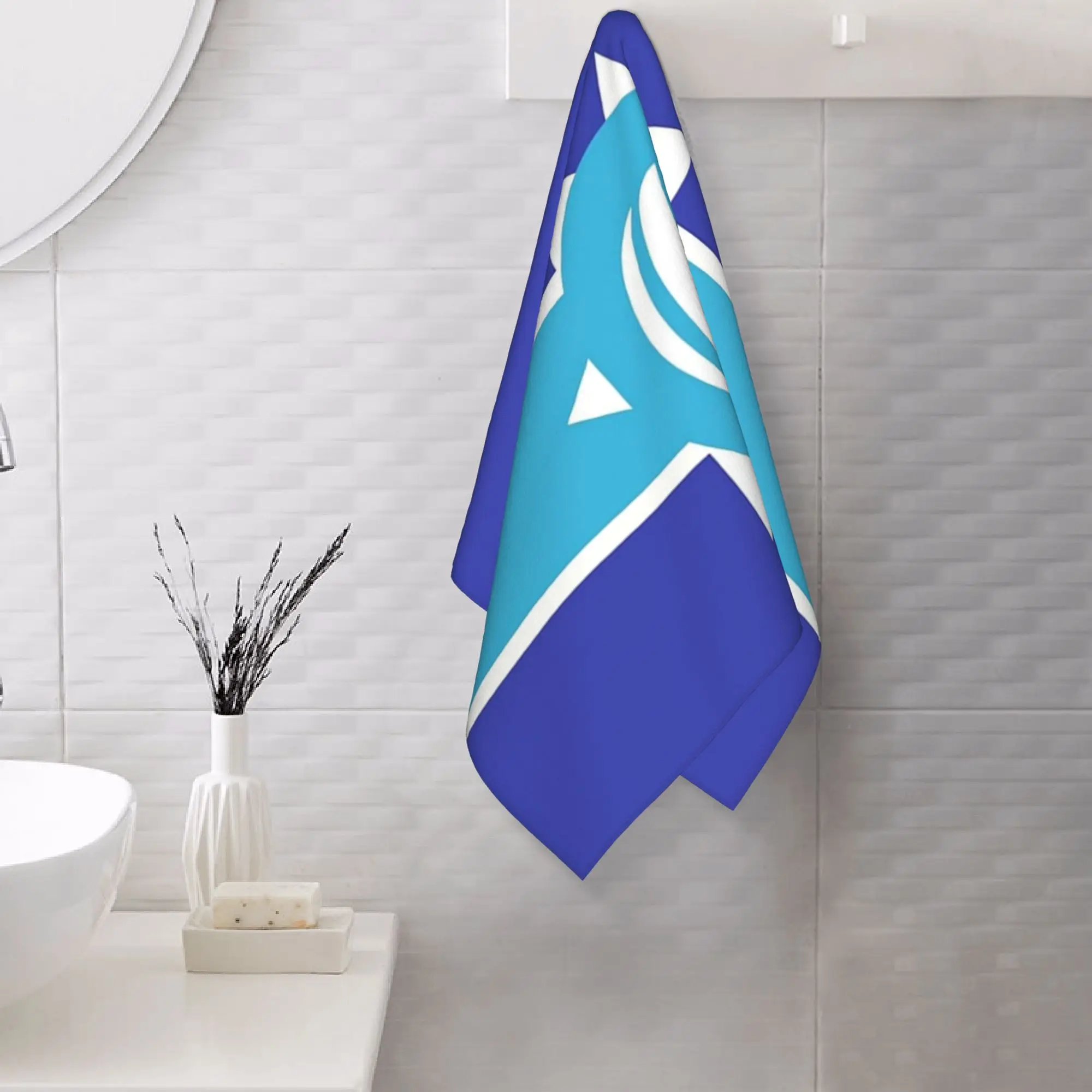 Custom Antarctic Empire Flag Soft Face Towel Quick Dry Pool Bath Cotton Towels Absorbent Quick