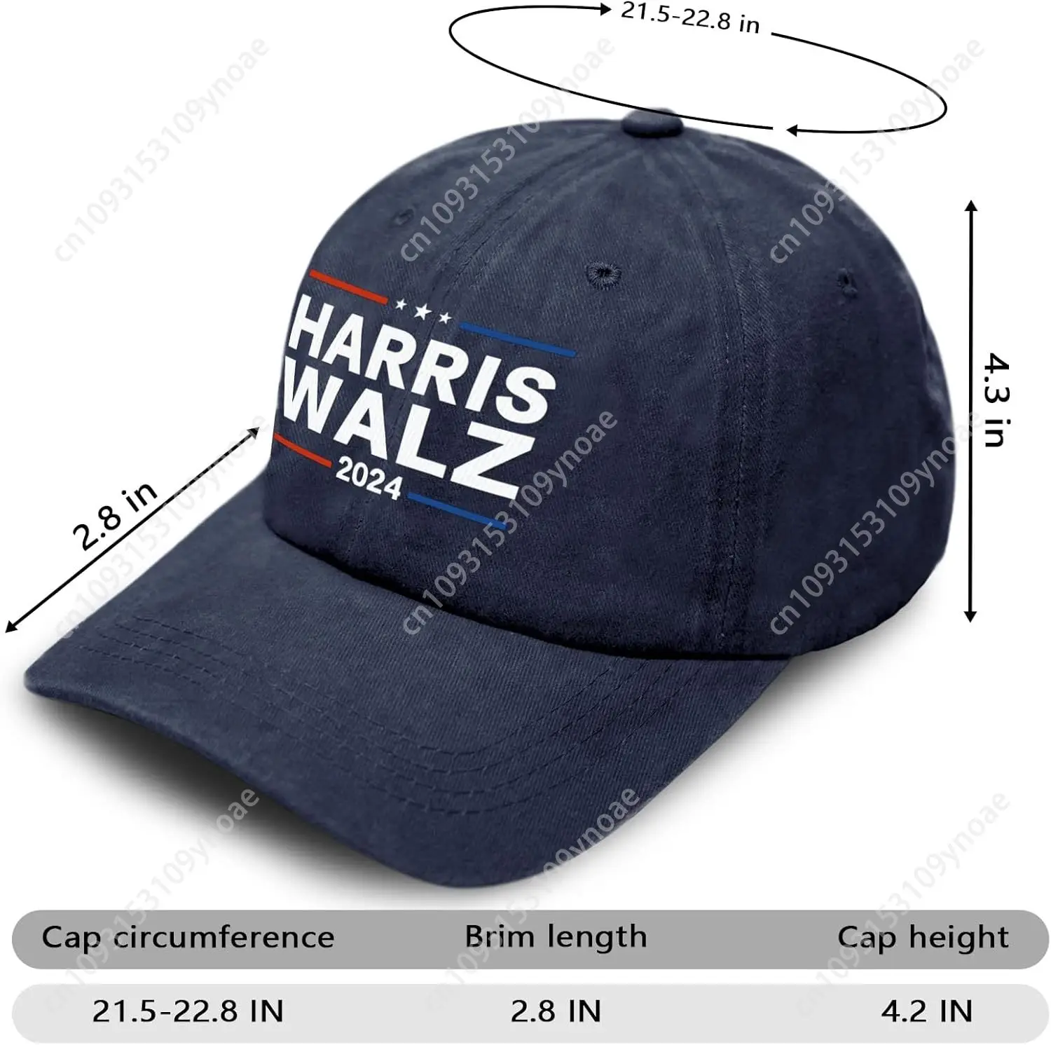 Kamala Harris Hat for The People Hats 2024 President Harris Campaign Adjustable Baseball Cap Men Woman Outdoor Casual Headwear