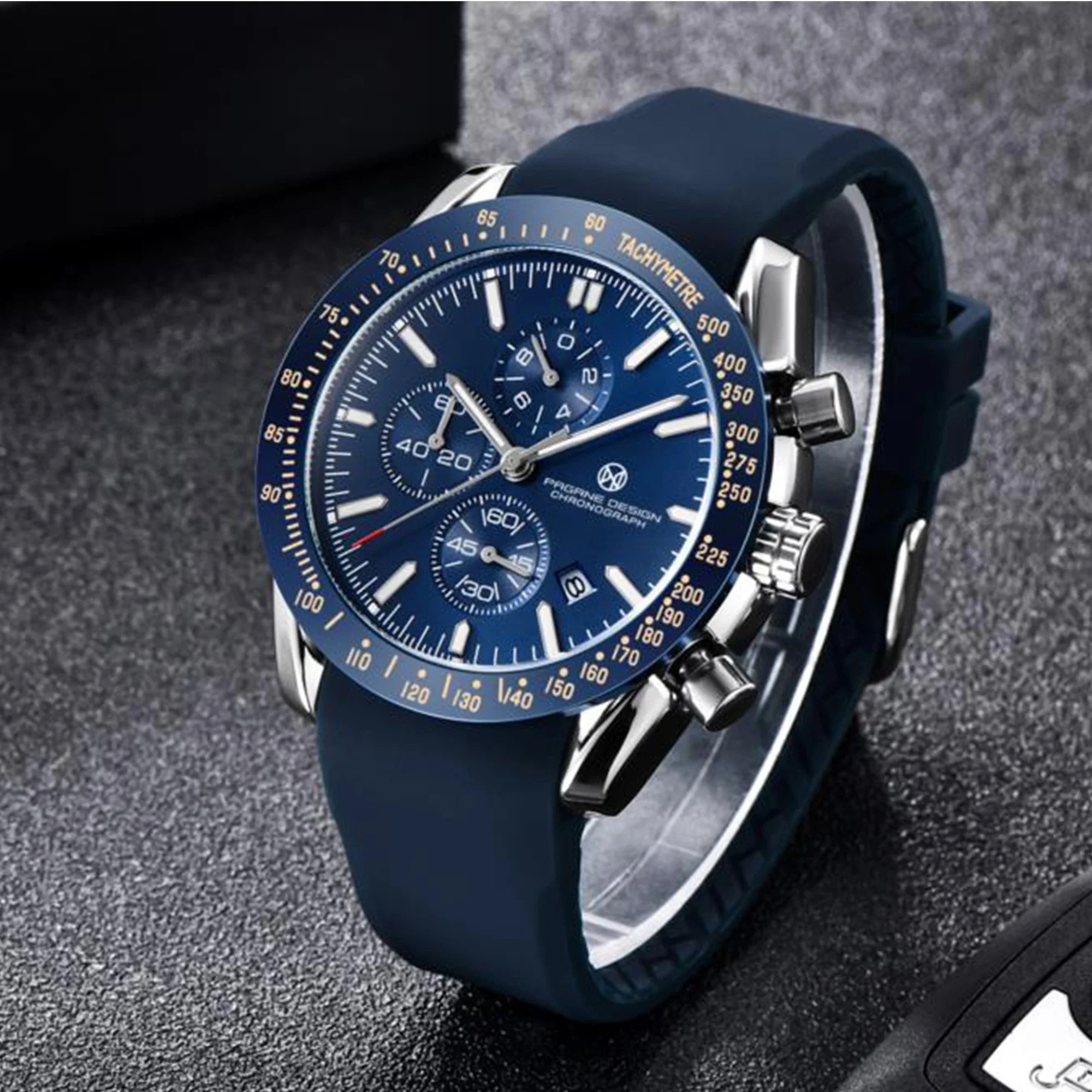 PAGANI DESIGN 45MM 2026 Men Quartz Watches 30M Waterproof Luxury Business Stainless Steel Relogio Masculino 5140
