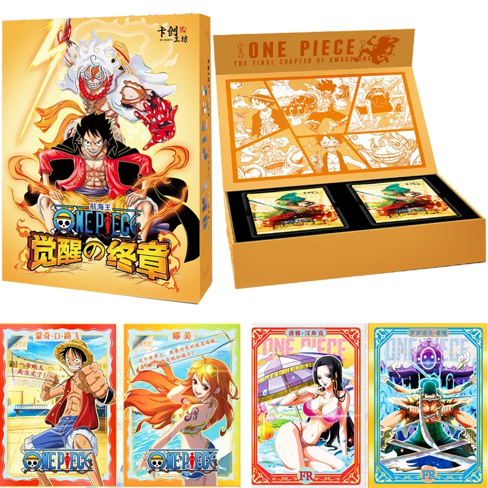 Carte di un pezzo Anime Movie awaking Final Chapter Character rufy Nami Booster Box collezioni giochi da tavolo giocattoli regali di compleanno