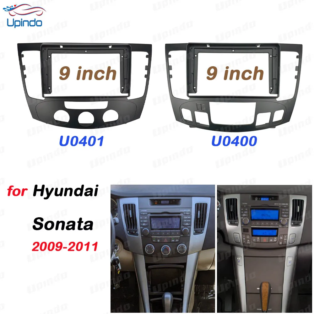 

Car Accessories 2 Din 9 Inch Fascia Panel Frame Car Radio GPS MP4 for Hyundai Sonata 2009-2011 Dash Mount Kit