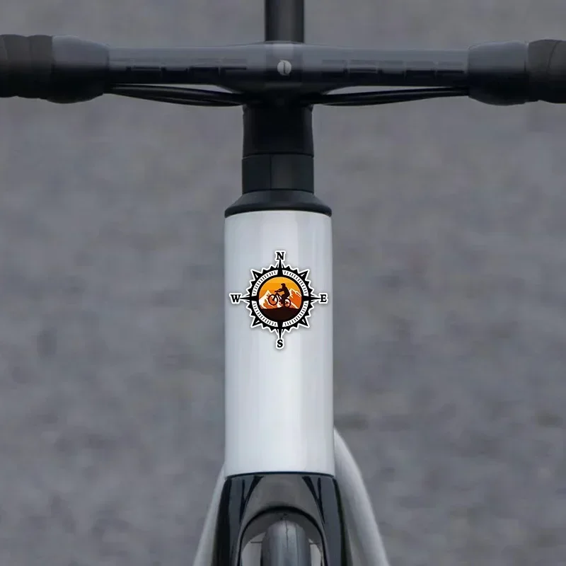 

1 шт., наклейка на компас, горный байкер, автомобиль, мотоцикл, стильная наклейка для экстерьера автомобиля, крутой набор наклеек для приключений на автомобиль