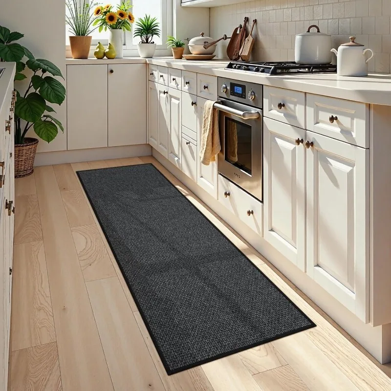 

Kitchen Rug TPR Backing Non-slip Foot Mat Long Hallway Carpet Soft Wear-resistant Antislip Floor Mats Laundry Bedside Rugs Ковер